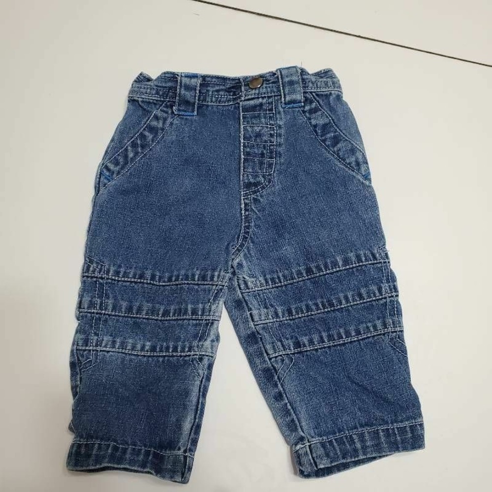 Who What Wear Unisex Baby Jeans Blue Elastic Waist Pull On Denim Pants 12 Months